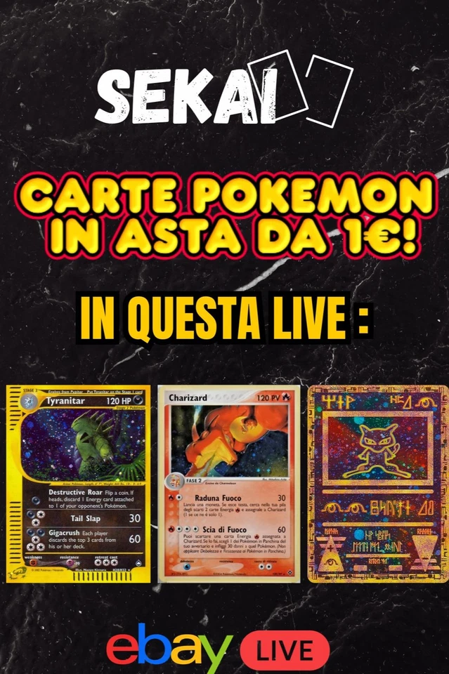 💥ASTE 1€ CARTE SINGOLE POKEMON SENZA RISERVA! 💣 - RIP & SHIP Seconda Sera