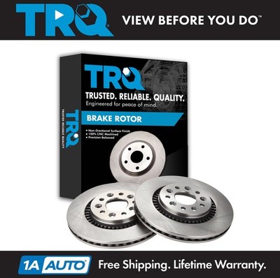 TRQ Front Brake Rotor Pair Set for Freestyle Taurus Sable Five Hundred 500