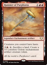 HAMMER OF PURPHOROS mtg NM-M Commander: Edge of Eternities 1 Rare