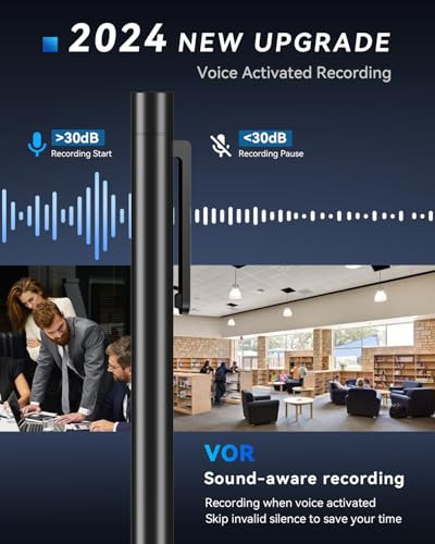 Voice Recorder 64GB(4400Hrs),Digital Voice Activated Recorder with - Picture 5 of 7