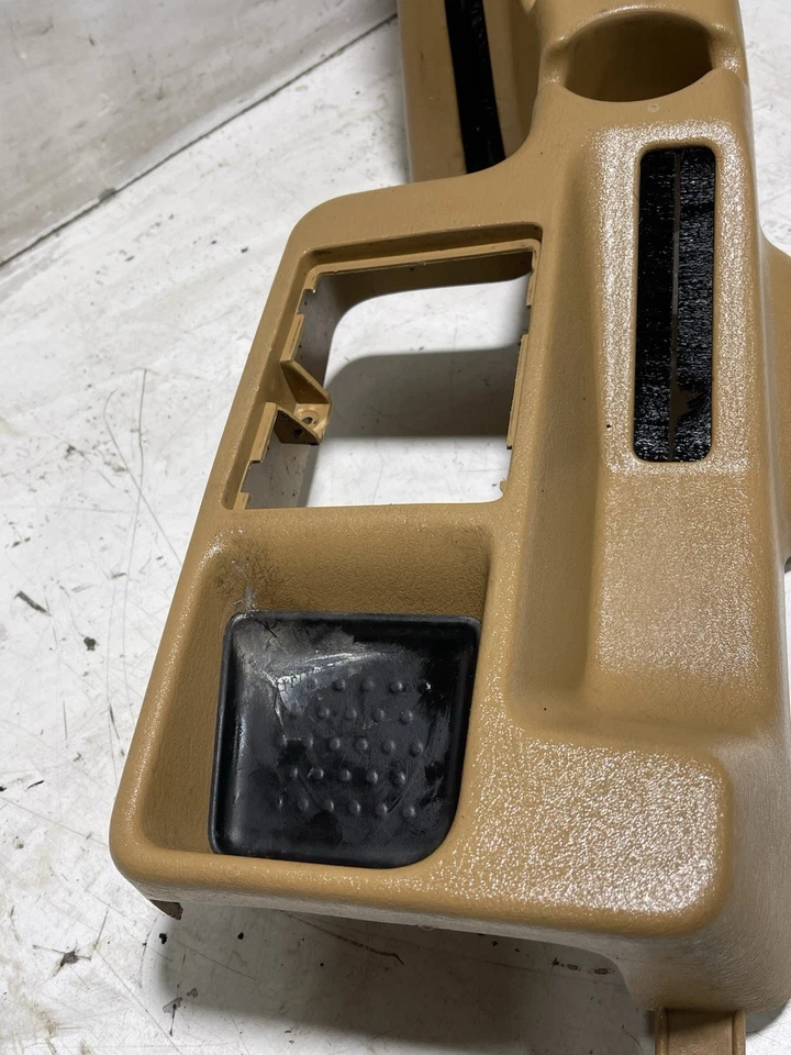 Jeep TJ Wrangler 97-06 1 pieza consola central completa tapa de almacenamiento de monedas sillín bronceado Foto 3 de 4