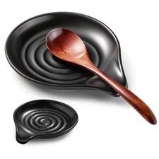 Gencywe Spoon Rest for Stove Top, 6.1" Large Ceramic Spoon Holder for Kitchen...