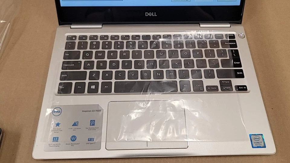 4 piezas Dell Inspiron 13 7370 Intel i7-8550U 13.3" FHD táctil 8GB 256GB CON AC SIN SISTEMA OPERATIVO Foto 3 de 4