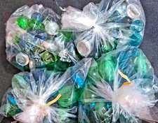 Mixed Lot 4pk Color Glass Pebbles Stones Vase Accents Crafts