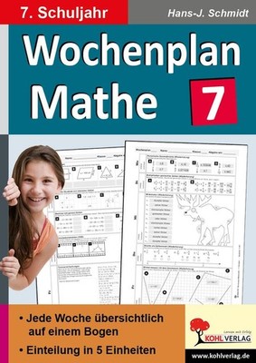 Hans-J. Schmidt Wochenplan Mathe / Klasse 7: Jede Woche ü (Hardback) (UK IMPORT)