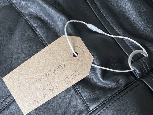 Free People Faux Leather black Shorts Black Size US 8 UK 12 W30 - Picture 9 of 9