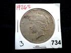 1926-s PEACE $1 Dollar Coin #3 90% Silver San Francisco Mint Looks XF+ Condition