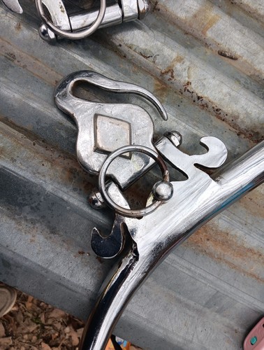 Hames Set Large Draft Horse Harness Pulling Nickel Chrome Plated 38" - Picture 2 of 9