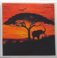 Set of 1 - Handmade Ceramic Tile Coasters - Sunset  Buy 3 Get 1 Free 3 E