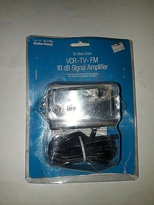 Radio Shack 75 Ohm Coax Vcr Tv Fm 10 Db Signal Amplifier 50 450 Mhz 120vac 60hz Ebay