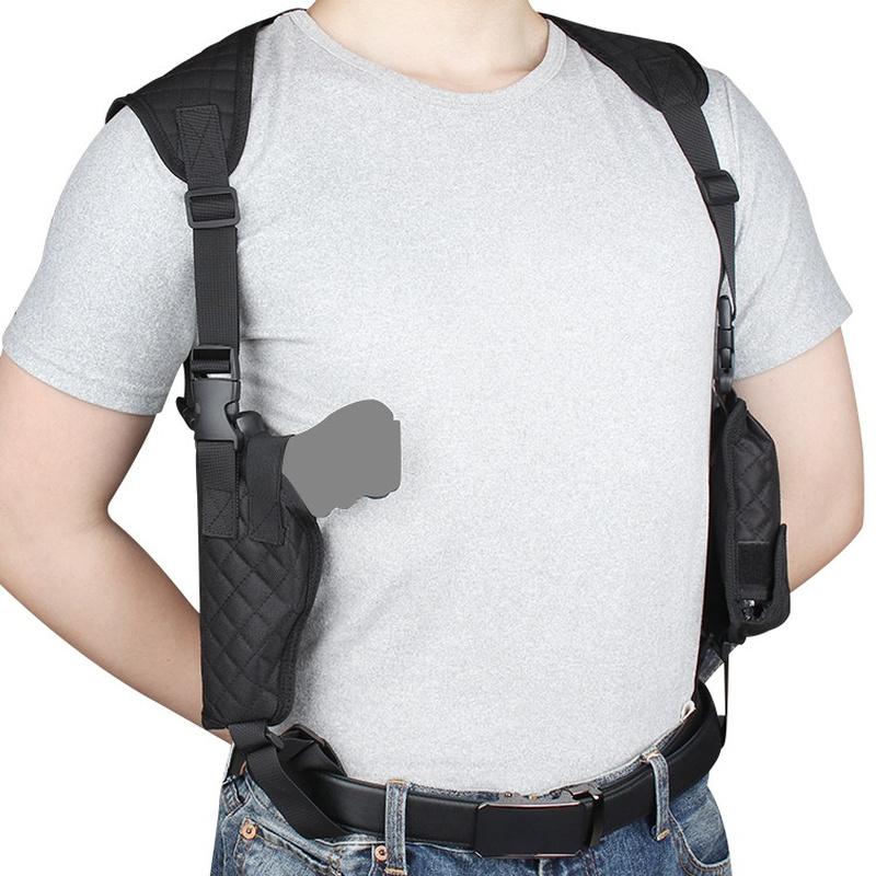 【QUALITY GUNSLIPS】 HUNTING SHOULDER (L) Double Shoulder Gun Holsters Outdoor Hunting Carry Left