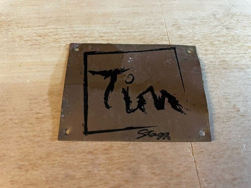 Stagg TIM Metal Drum Kit Badge - Good Condition - Picture 2 of 5