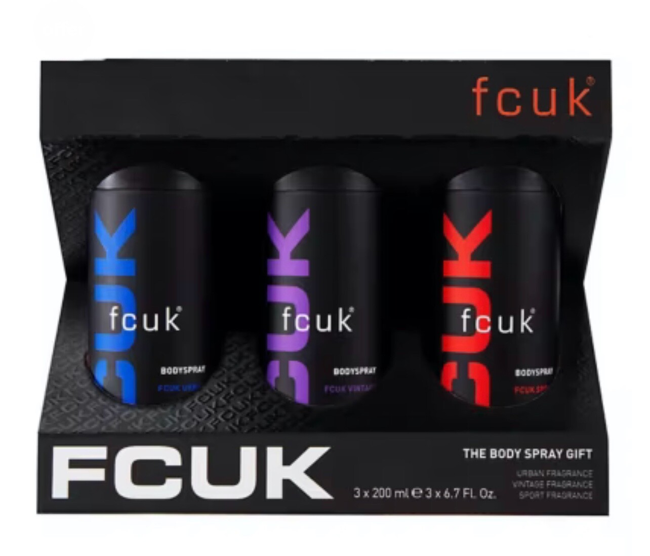 FCUK The Body Spray Gift Vintage Urban Sport Mens Gift Set eBay