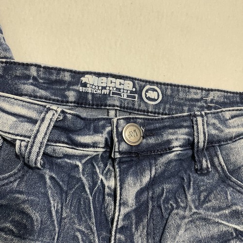 Mecca Since Day One Stretch Fit Jeans Junior Boy Size 18 Color Blue 5 Pocket - Picture 4 of 10