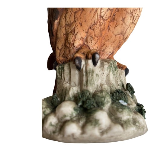 Porcelana pintada a mano Owl By Napcoware Great Horned edición limitada serie 7255 - Imagen 7 de 8