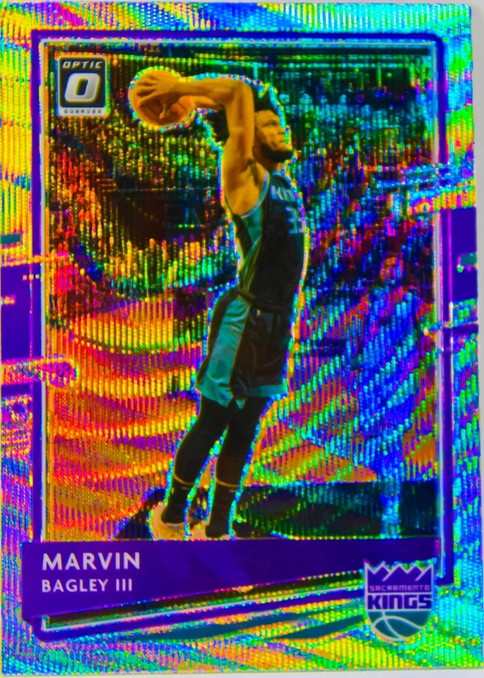 Marvin Bagley III 2020-21 Optic Fanatics Silver Wave Prizm Refractor Card #47 - Image 2 of 3