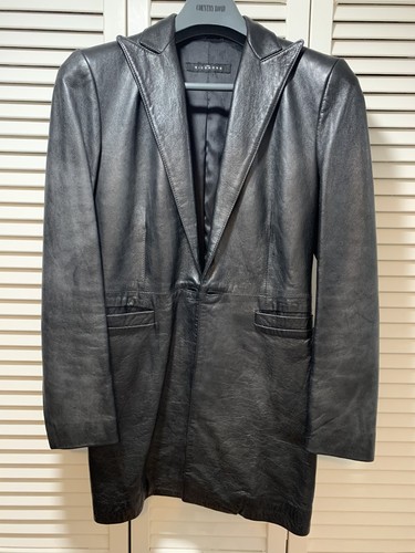 John Richmond 100% Soft Black Leather Women's Jacket Made in Italy - Size 40