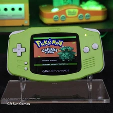 Green Game Boy Advance GBA Console with iPS V5 Backlight Backlit LCD Console
