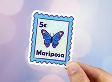 Butterfly Sticker Water Bottle Phone Laptop