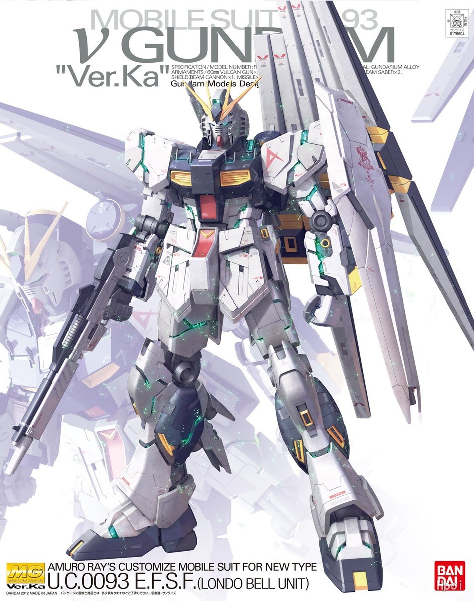 Genuine Bandai BAS5055454 1:100 MG Gundam Model Kit 19cm with