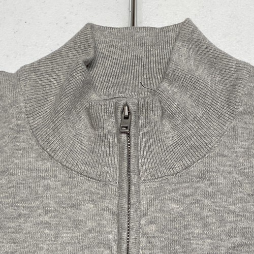 *NEW* Five Four Los Angeles Men's Size M Heathered Gray 1/4 Zip Sweater Shirt - Picture 4 of 9