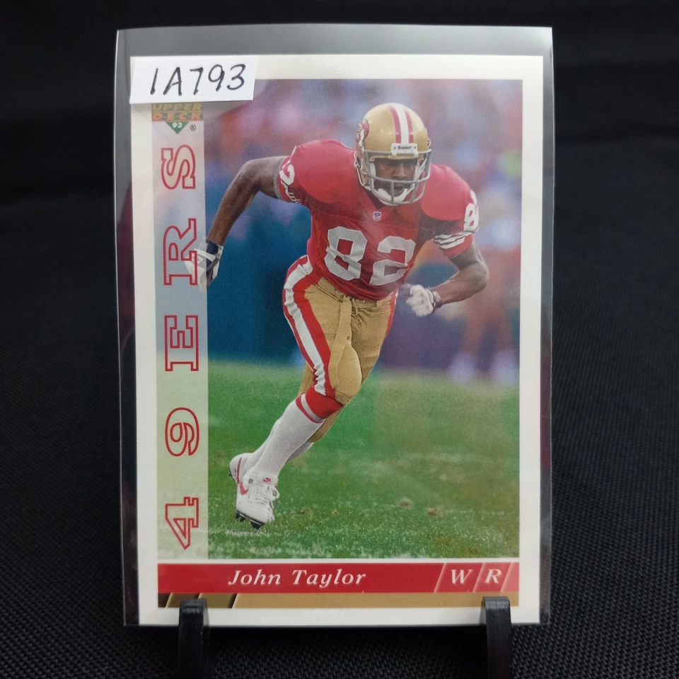 John Taylor 1993 Upper Deck #258 San Francisco 49ers Football Card (1A793) - Image 3 of 3