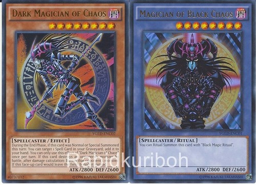 Yugioh Magician of Black Chaos (Ultra Rare) + Dark Magician of Chaos