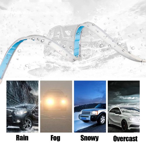 2x 60cm Car Daytime Running Light LED Strip Turn Signal Lamp Flexible Waterproof - Bild 13 von 14