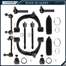12x Front Upper Control Arms Tie Rod Ends Sway Bars For 2005-2018 Toyota Tacoma