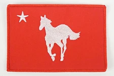 Deftones Official Merch White Pony Red w/ Red Border Embroidered Patch AS*