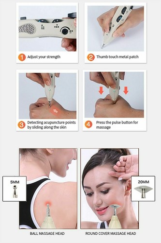 2025 Pointer Excel Digital Electronic Acupuncture Pen Free Pain Relief + Point - Picture 9 of 10