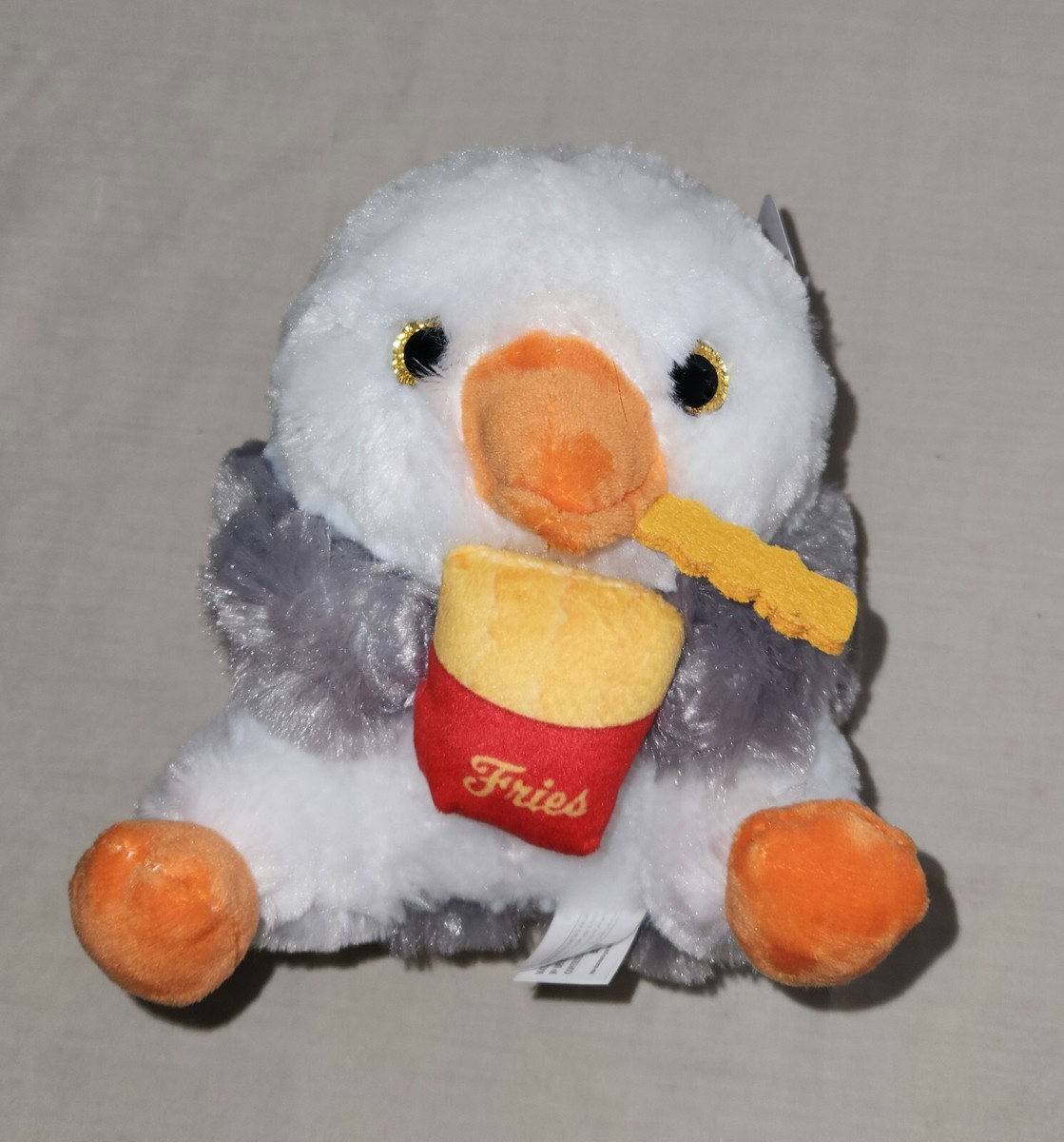 Nanco Belly Buddies Seagull French Fries Plush Stuffed Animal 7