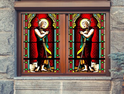 3D Kreuzer C128 Fenster Film Drucken Aufkleber Haftendes Buntglas UV Sinsin