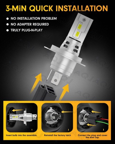 For Nissan X-Trail 2005-2006 White LED Headlight Hi/Lo+Fog Lights Bulbs Combo 4x - Picture 5 of 16
