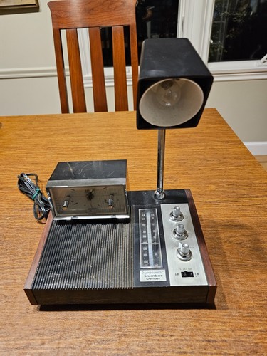 Longines Symphonette Slumber Center alarm Clock Radio w/ satellite speaker - Picture 3 of 9