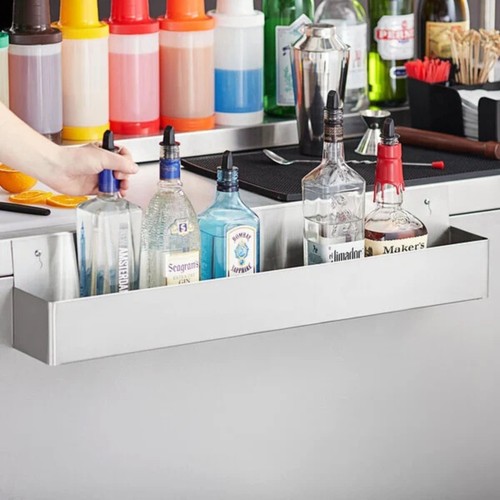 Speed Rail Stainless Steel Single Tier Commercial Bar Liquor Silver Display Rack - Picture 36 of 120