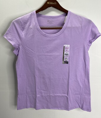 NEW, NO BOUNDARIES NOBO WOMENS SHORT SLEEVE T-SHIRT, Purple, SIZE XL 15-17