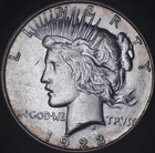 1923 D $1 Peace Dollar / CH BU / Very Nice / From Old Dealer's Personal Set !