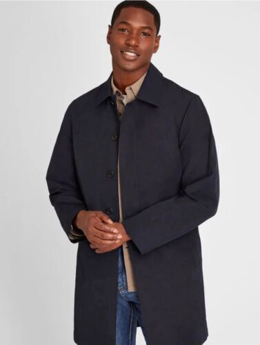 🔥 329 $ Club Monaco Mac Mantel Manteau Eclipse Blau Marine Herren Größe Small 🔥 - Bild 4 von 11