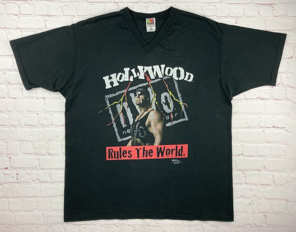 RARE! Vintage 1998 Hollywood Hulk Hogan NWO Wrestling T-Shirt XL 