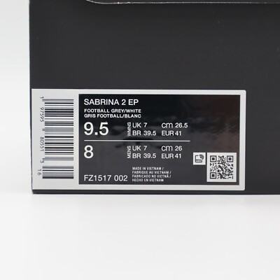 FZ1517-002 Nike Sabrina 2 Conductor Football Grey Glacier Blue