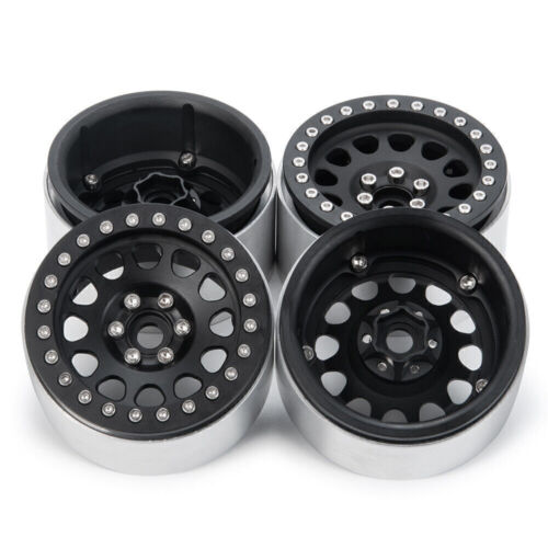 4PC 1/10 Beadlock 2.2 inch Alloy Wheel Rim Width 35mm For Wraith RC Rock Crawler