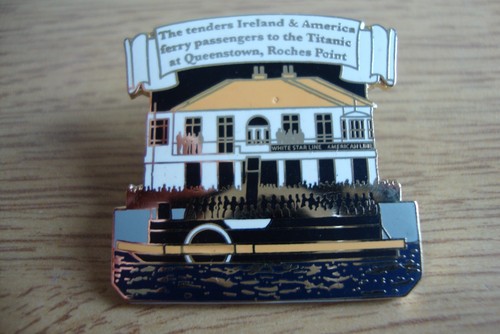 Titanic Enamel Pin Badge - Tenders Ferry Passengers - Danbury Mint - Excellent - Picture 1 of 4
