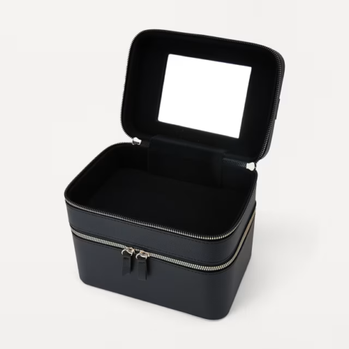 2 Tier Beauty Case Cosmetic Make Up bag Travel Case Includes Mirror** - Picture 5 of 14