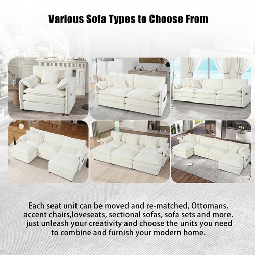 Chenille Loveseat Sofa,2-Seater Cloud Couch, Modern Comfy Deep Seat Love Seat - Picture 18 of 18
