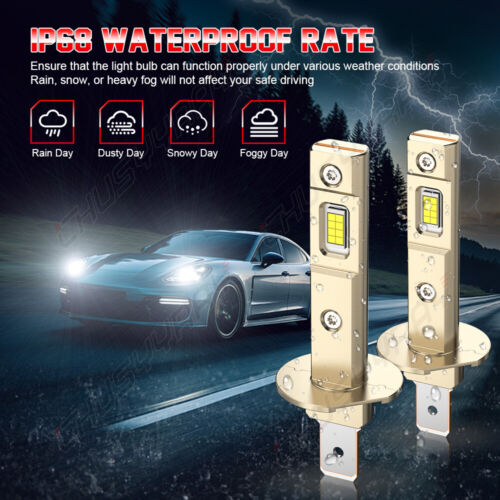 H1 LED Headlight Kit Bulbs High Low Beam 10000K Super White 20000LM Combo 2 - Bild 8 von 11