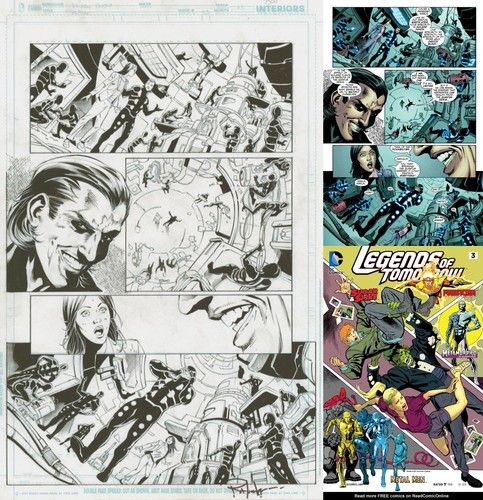 Gerry Conway Firestorm Legends of Tomorrow #3 Pg 12 Original Art Eduardo Pansica