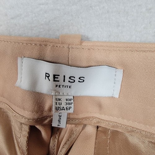 Pantalone donna Reiss Ember Career taglia 6 rosa salmone corpcore vita alta - Foto 3 di 11