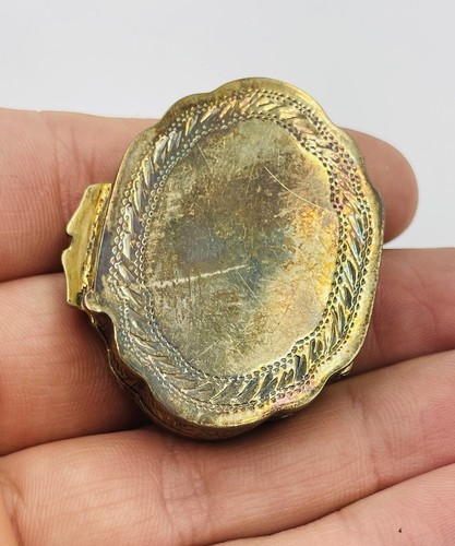 Caja Guilloche Vintage Italia Plata de Ley 925 Esmalte Amarillo - Imagen 4 de 7