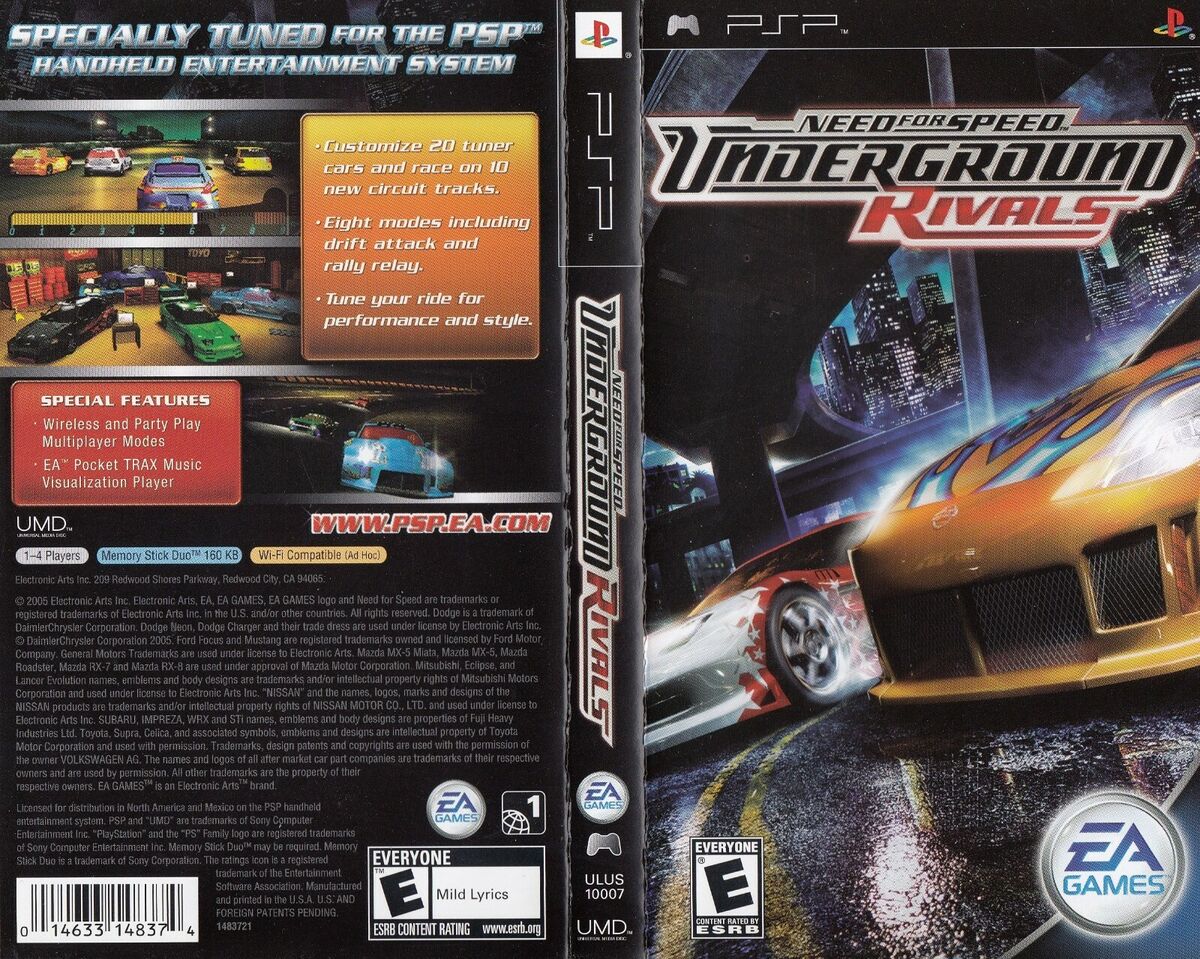  Need for Speed: Underground Rivals - Sony PSP : Video Games